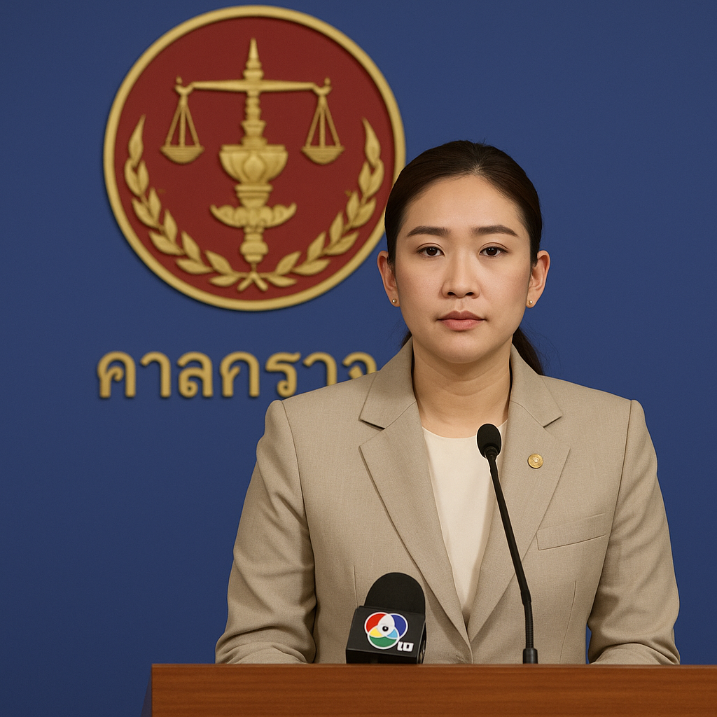 泰国总理佩通坦遭宪法法院暂停职务 涉通话录音引发政治风暴
